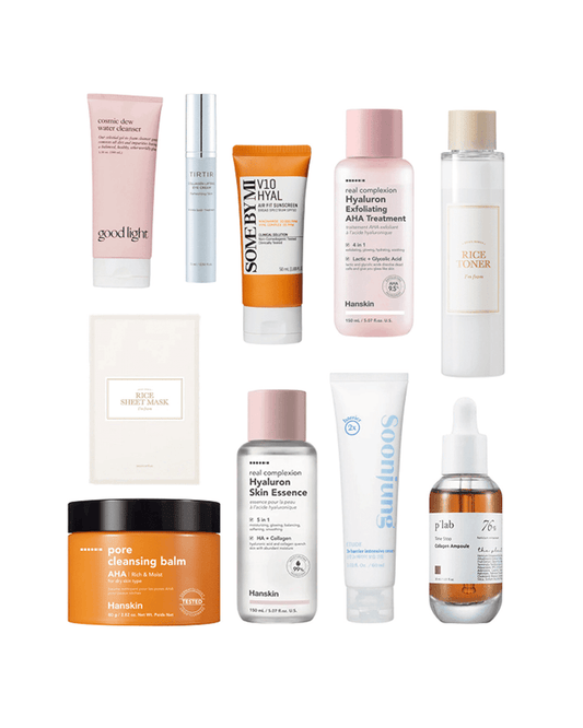 10-Step Korean Skin Care Routine Set (Dry Skin Type)