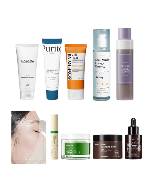 10-Step Korean Skincare Routine Set (Combination Skin Type)