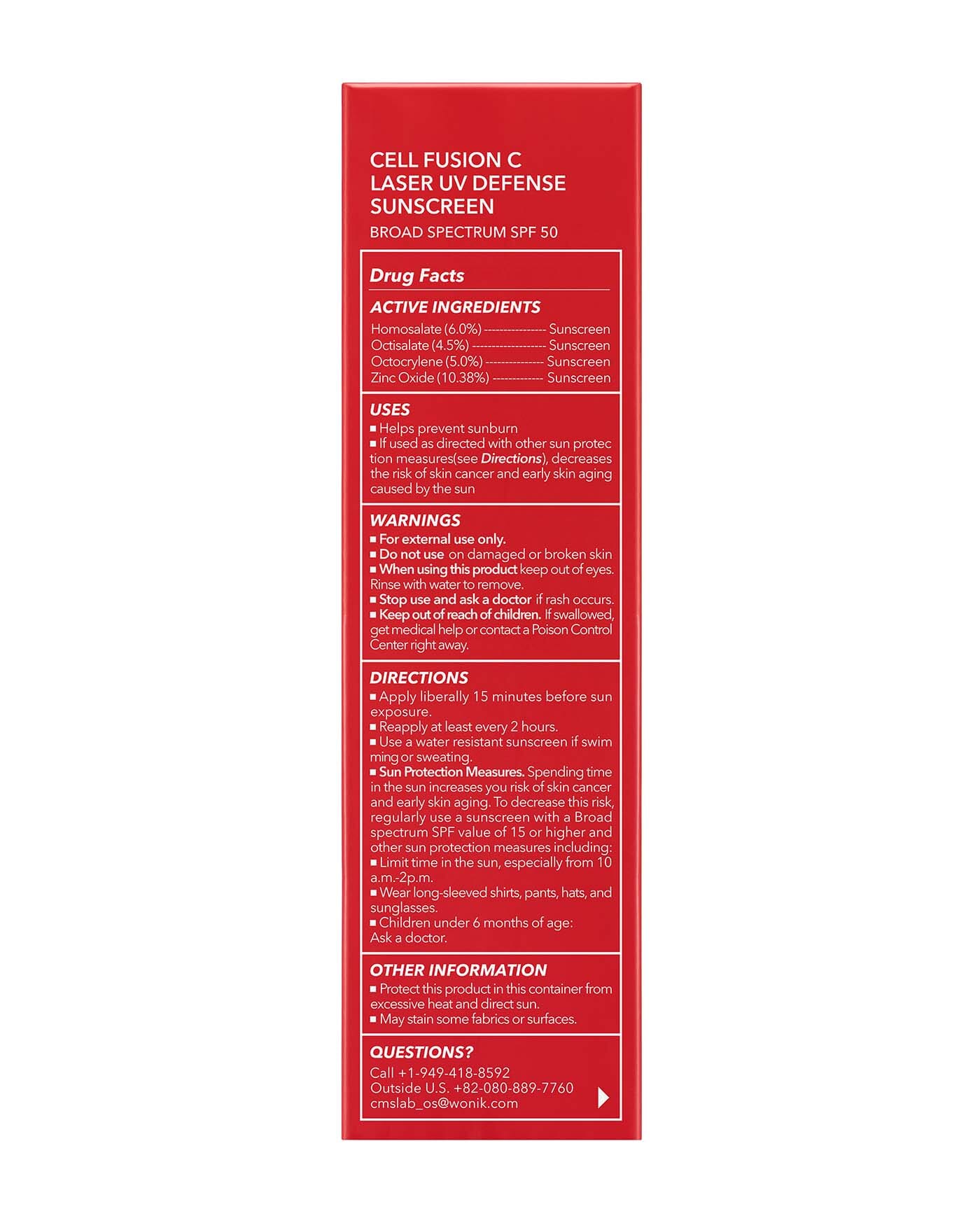 Laser UV Defense Face Sunscreen SPF 50+ (OTC)
