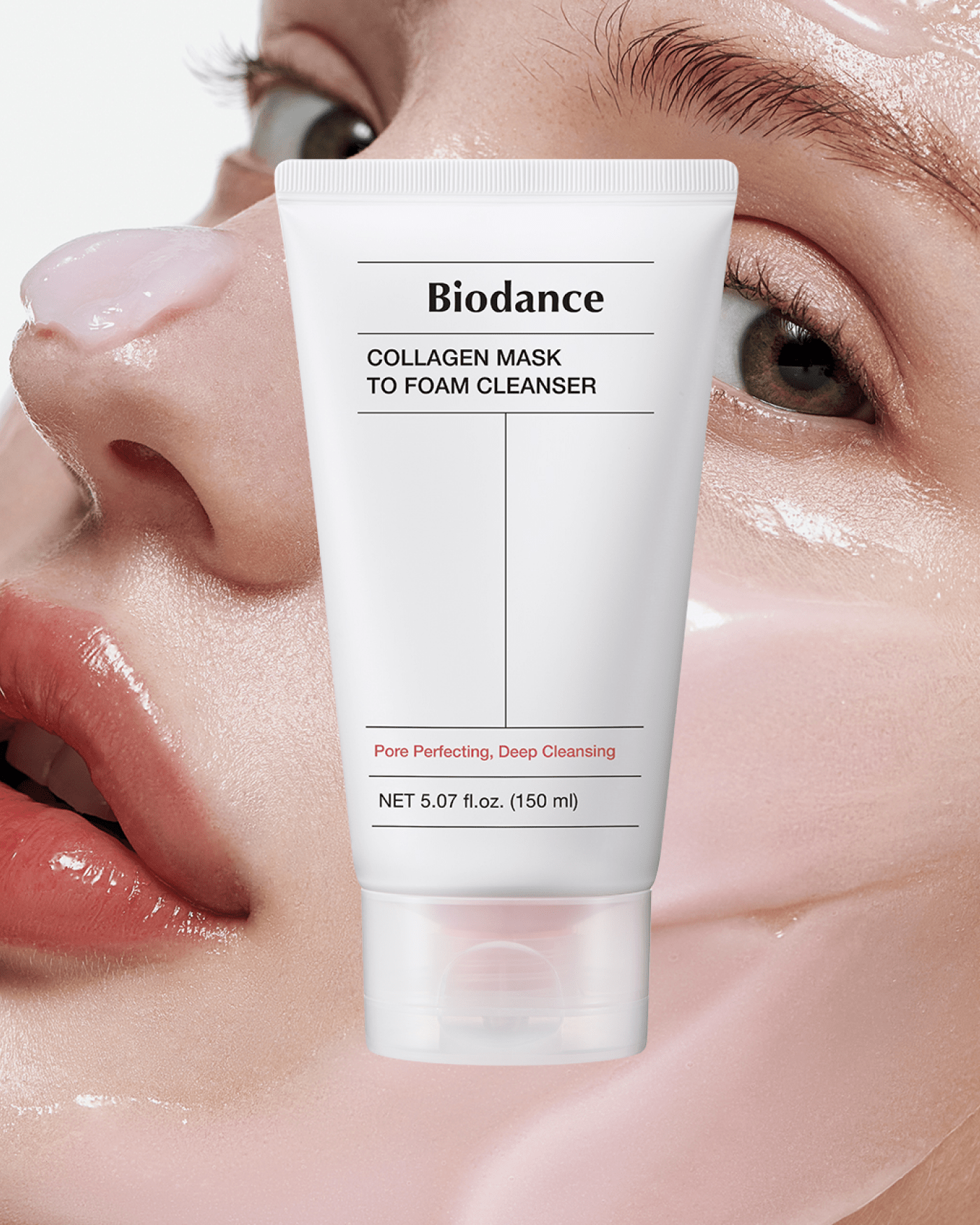 Collagen Mask to Foam Cleanser